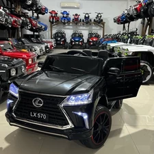 Детский джип M 6140 EBLR-3 Lexus с двумя моторами красный фото 18