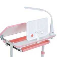 Детская металлическая парта Bambi M 6136-4 со стульчиком + лампа, синяя фото 41