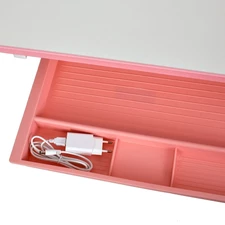 Детская металлическая парта Bambi M 6136-4 со стульчиком + лампа, синяя фото 54