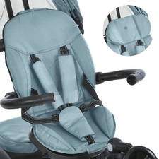 Трехколесный велосипед с ручкой ME 1193 Modena Cloud Blue El Camino, голубой фото 28