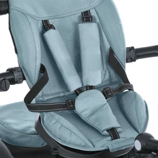 Трехколесный велосипед с ручкой ME 1193 Modena Cloud Blue El Camino, голубой фото 20