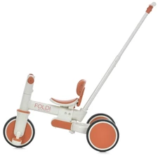 Велосипед с родительской ручкой ME 1202 Foldi Cinnamon Beige 3 в 1, El Camino, бежевый фото 14