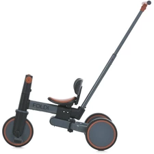 Трехколесный велосипед - беговел ME 1202 Foldi Graphite с ручкой, El Camino, графитовый фото 14