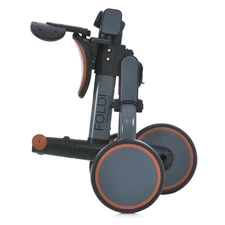 Трехколесный велосипед - беговел ME 1202 Foldi Graphite с ручкой, El Camino, графитовый фото 16