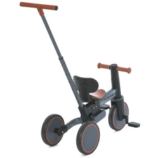 Трехколесный велосипед - беговел ME 1202 Foldi Graphite с ручкой, El Camino, графитовый фото 37