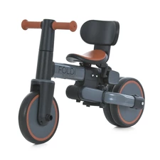 Трехколесный велосипед - беговел ME 1202 Foldi Graphite с ручкой, El Camino, графитовый фото 71