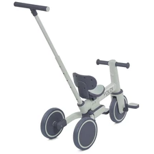 Трехколесный велосипед - беговел ME 1202 Slate Green Foldi, с ручкой, зеленый фото 37
