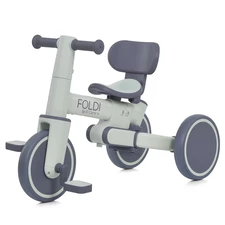 Трехколесный велосипед - беговел ME 1202 Slate Green Foldi, с ручкой, зеленый фото 63