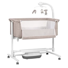 Детская кроватка - качалка Carrello Bloom CRL-10304 Cream Beige бежевая купить