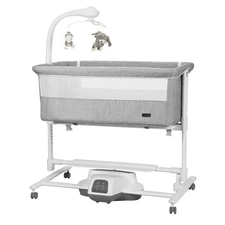 Детская кроватка - качалка Carrello Bloom CRL-10304 Anchor Grey серая