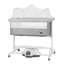 Детская кроватка - качалка Carrello Bloom CRL-10304 Anchor Grey серая фото 37