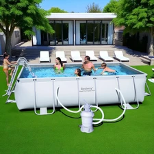 Каркасный бассейн Bestway 56255, 404 х 201 х 100 см., с песочным фильтр-насосом купить