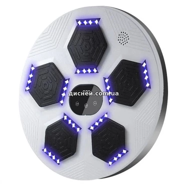 Настенный боксерский тренажер MS 4440-G тренажер - мишень, 5 целей, Bluetooth, серый