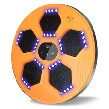 Настенный боксерский тренажер MS 4440-OR тренажер - мишень, 5 целей, Bluetooth, оранжевый фото 2