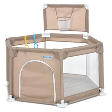 Детская палатка MR 1340-BG манеж Bambi, баскетбольное кольцо, бежевая купить