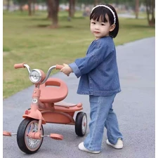 Детский трехколесный велосипед Turbo Trike MT 1037 Peach Fuzz, музыка, свет, персиковый фото 41