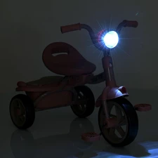 Детский трехколесный велосипед Turbo Trike MT 1037 Peach Fuzz, музыка, свет, персиковый фото 71