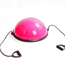 Спортивный инвентарь MS 2609-1 Pink балансировочная платформа, Bosu, эспандер, насос, розовый фото 14