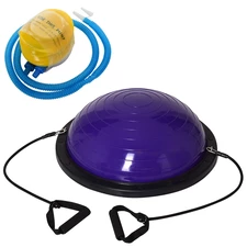 Спортивный инвентарь MS 2609-1 Purple балансировочная платформа, Bosu, эспандер, насос, фиолетовый