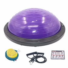 Спортивный инвентарь MS 2609-1 Purple балансировочная платформа, Bosu, эспандер, насос, фиолетовый купить