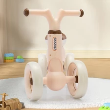 Детский беговел 10д. Prof1 Kids MBB 1053-4 для девочки, розовый фото 14