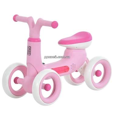 Детский беговел 10д. Prof1 Kids MBB 1053-4 для девочки, розовый
