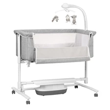 Детская кроватка - качалка Carrello Bloom CRL-10304 Silk Beige бежевая фото 14