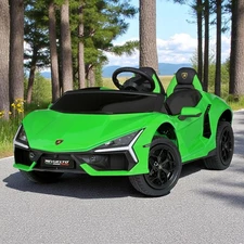 Детский электромобиль M 6151 AL-5 (24V) двухместный, Lamborghini Revuelto, зеленый