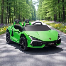 Детский электромобиль M 6151 AL-7 (24V) двухместный, Lamborghini Revuelto, оранжевый фото 92