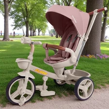 Велосипед трехколесный Tilly Flash T-3812 Pink розовый