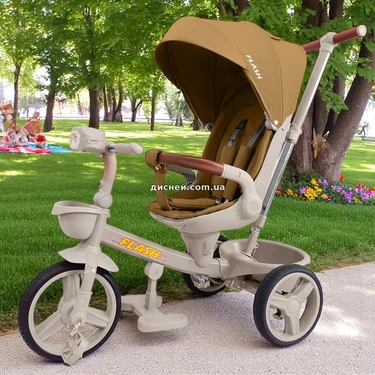 Велосипед трехколесный Tilly Flash T-3812 Orange оранжевый