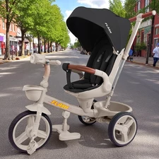 Трехколесный велосипед Tilly Flash T-3812 Dark Grey темно-серый фото 14