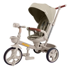 Детский трехколесный велосипед Tilly Flash T-3812 Light Beige светло-бежевый купить