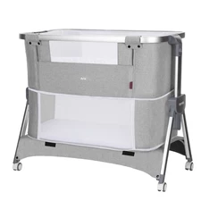 Детская кроватка - манеж Carrello Aria CRL-16401 Silver Grey серая фото 14