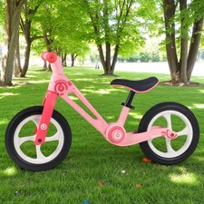 Детский беговел 14 д. MBB 1049-3 Prof1 Kids розовый, нейлоновая рама фото 41