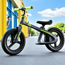 Детский беговел 12 дюймов MBB 1043-1 Prof1 Kids серый, нейлоновая рама фото 14