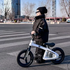 Детский беговел 12 дюймов MBB 1043-1 Prof1 Kids серый, нейлоновая рама фото 41