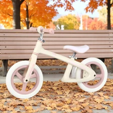 Детский беговел 12 д. Prof1 Kids MBB 1043-3 бело-розовый