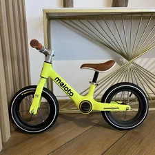 Детский беговел 12 дюймов MBB 1048-2 Prof1 Kids, магниевая рама, салатовый фото 14