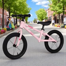 Детский беговел для девочки 12 д. MBB 1045-12-3 Prof1 Kids, розовый фото 14