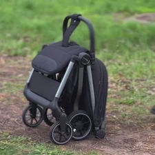 Детская прогулочная коляска Carrello Atom M CRL-5527 Diamond Black, черная фото 63