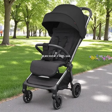 Детская прогулочная коляска Carrello Atom M CRL-5527 Diamond Black, черная