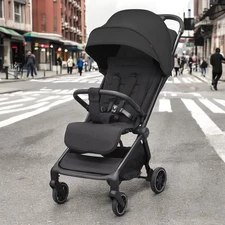 Прогулочная коляска Carrello Atom S CRL-5526 Storm Black черная