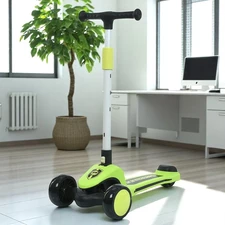Детский самокат Prof1 Kids JR 3-131-LGR Maxi-big, зеленый, музыка, свет