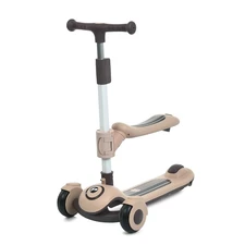 Детский самокат Prof1 Kids JR 3-127-BRN коричневый, 3 в 1, с ручкой фото 37