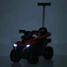 Детский квадроцикл - толокар M 6123 EBLR-3 красный фото 41
