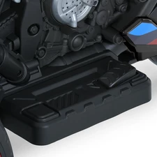 Детский мотоцикл M 6143 EL-2 BMW черный, кожаное сиденье фото 31