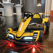 Детский электрокарт M 6147 EBLR-6 (24V) желтый, два мотора по 150W