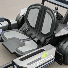 Детский электрокарт M 6148 EBL-1 (24V) белый, кожаное сиденье фото 86