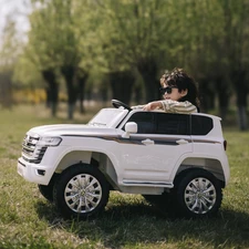 Детский электромобиль джип M 6146 EBLR-3 Toyota красный, 4 мотора фото 31